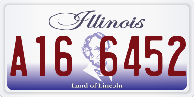 IL license plate A166452