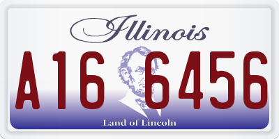 IL license plate A166456