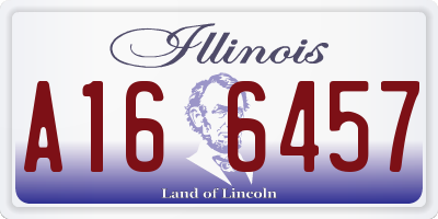 IL license plate A166457