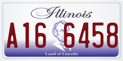 IL license plate A166458
