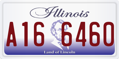 IL license plate A166460