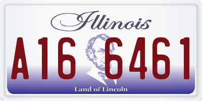 IL license plate A166461