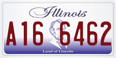 IL license plate A166462