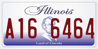 IL license plate A166464