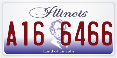 IL license plate A166466