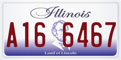 IL license plate A166467