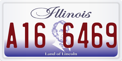 IL license plate A166469