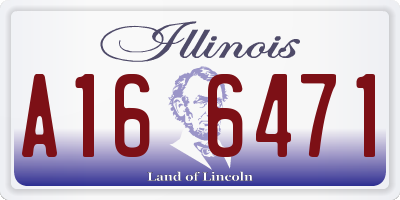 IL license plate A166471