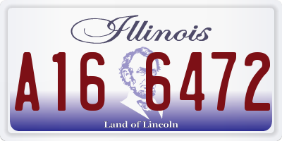 IL license plate A166472