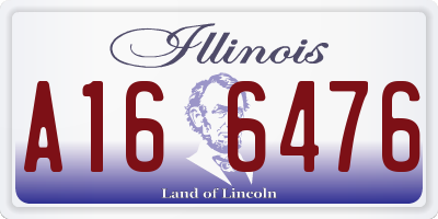 IL license plate A166476