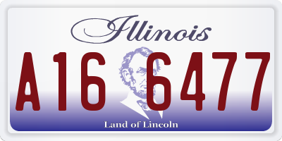 IL license plate A166477