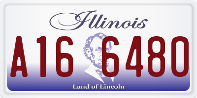IL license plate A166480