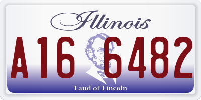 IL license plate A166482