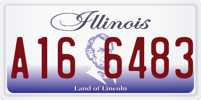 IL license plate A166483