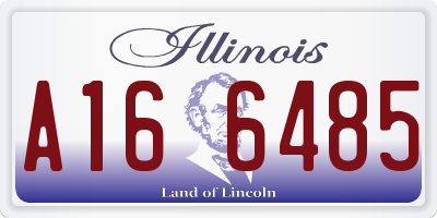 IL license plate A166485