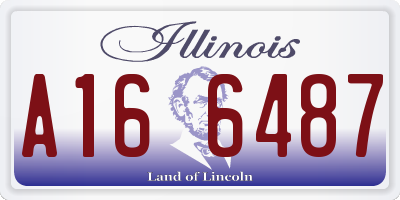 IL license plate A166487