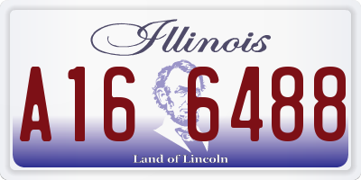 IL license plate A166488