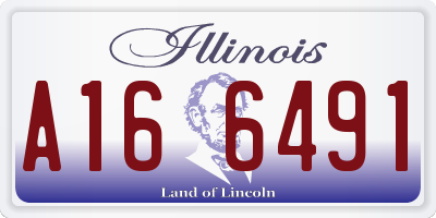 IL license plate A166491