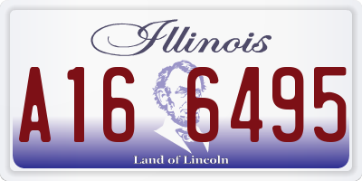 IL license plate A166495