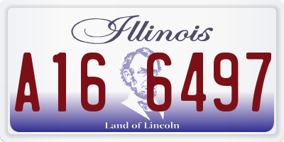 IL license plate A166497