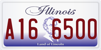 IL license plate A166500
