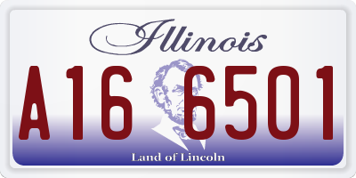 IL license plate A166501