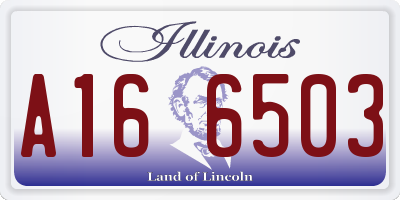 IL license plate A166503