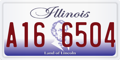 IL license plate A166504