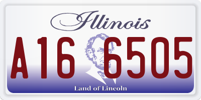 IL license plate A166505