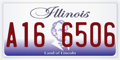 IL license plate A166506