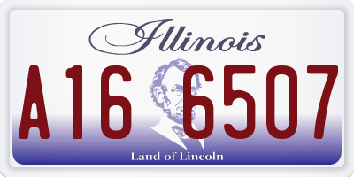 IL license plate A166507