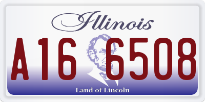 IL license plate A166508