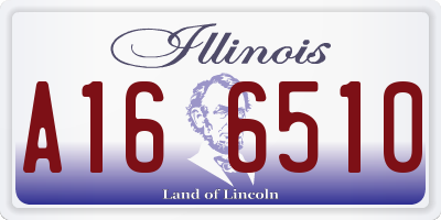 IL license plate A166510