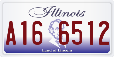 IL license plate A166512