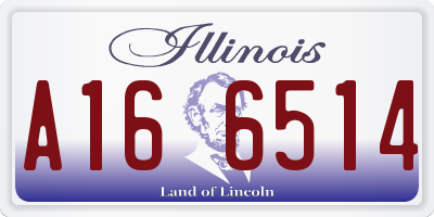 IL license plate A166514