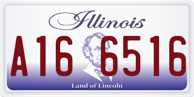 IL license plate A166516