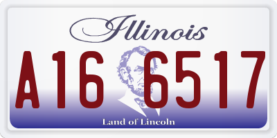 IL license plate A166517