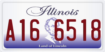 IL license plate A166518