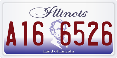 IL license plate A166526