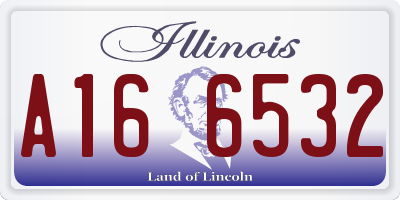 IL license plate A166532