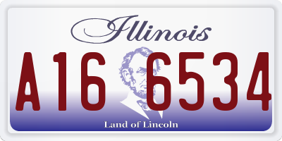 IL license plate A166534