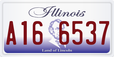 IL license plate A166537