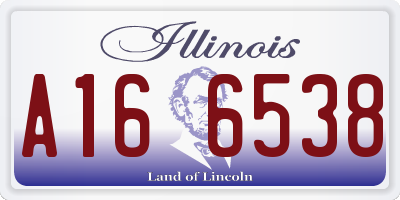 IL license plate A166538