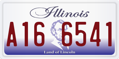 IL license plate A166541