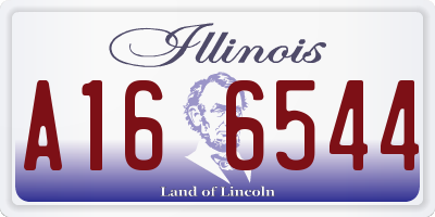 IL license plate A166544