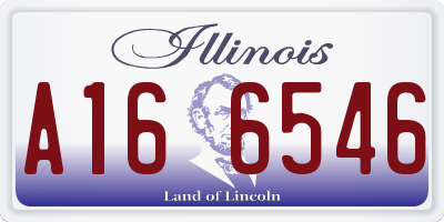 IL license plate A166546