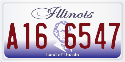 IL license plate A166547