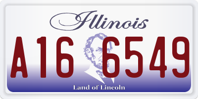 IL license plate A166549