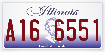 IL license plate A166551