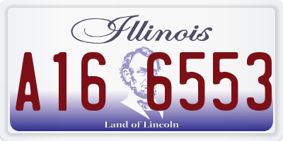 IL license plate A166553
